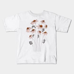 Daisies Illustration Kids T-Shirt